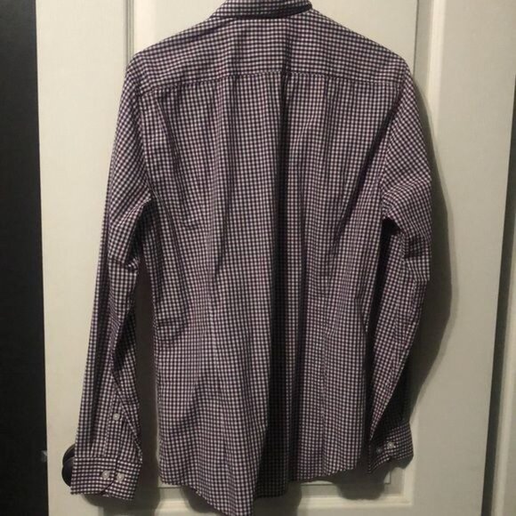 H&M men’s slim fit long sleeve button down gently used size M - Picture 2 of 4